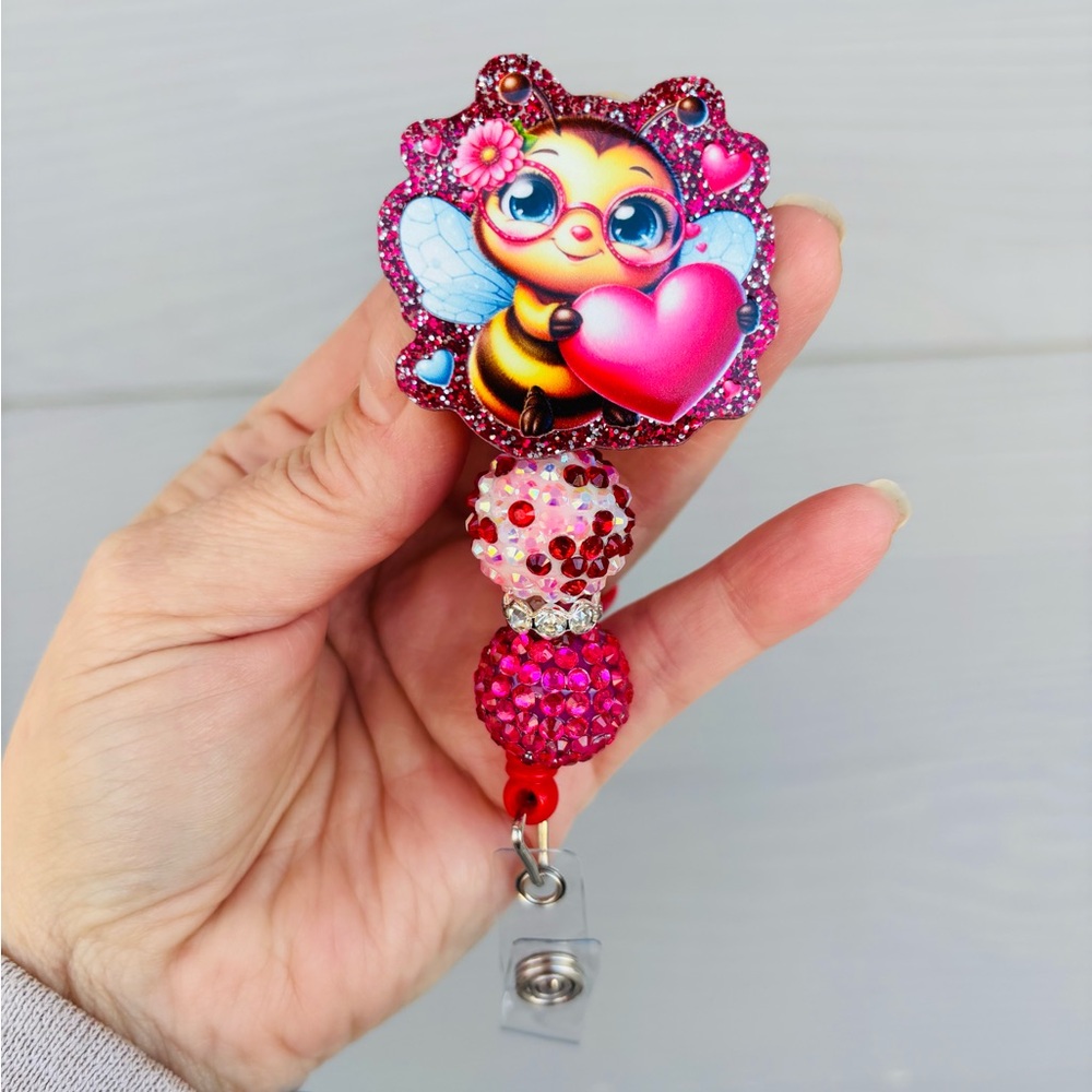 Bee badge reel